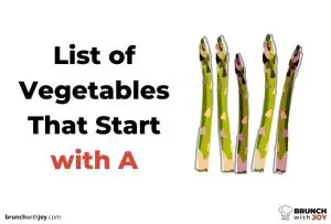 Vegetables That Start with A