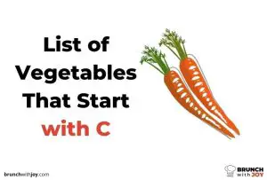 Vegetables That Start with C